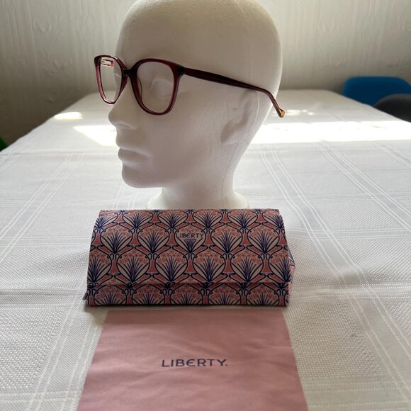 Never worn - Pink Liberty of London eyeglasses reading glasses frame - Picture 2 of 3
